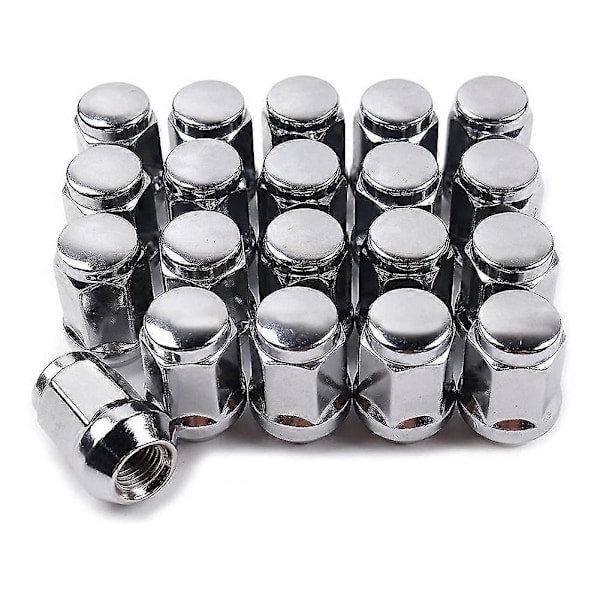 20 st 14X1.5 Hjulmuttrar - 19mm Hjulmutter 35 mm Hög 19 mm Hex Krom Hjulmuttrar, för Chevrolet 1999-2021