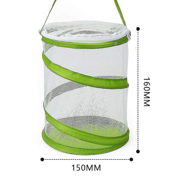 Foldable Insect Butterfly Habitat Cage Clear Mesh Portable Cage Container S S