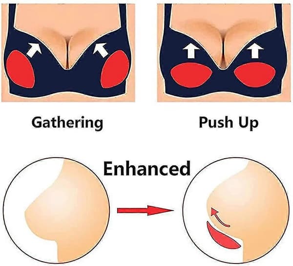 Silicone Breast Inserts, Silicone Bra Inserts, Silicone Breast Enhancers, Push Up Breast Inserts (FMY)