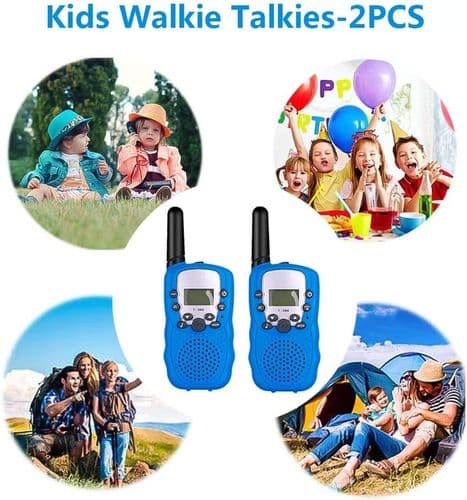 Børns Walkie Talkie, 3 km lang rækkevidde 22 kanaler tovejsradio, egnet