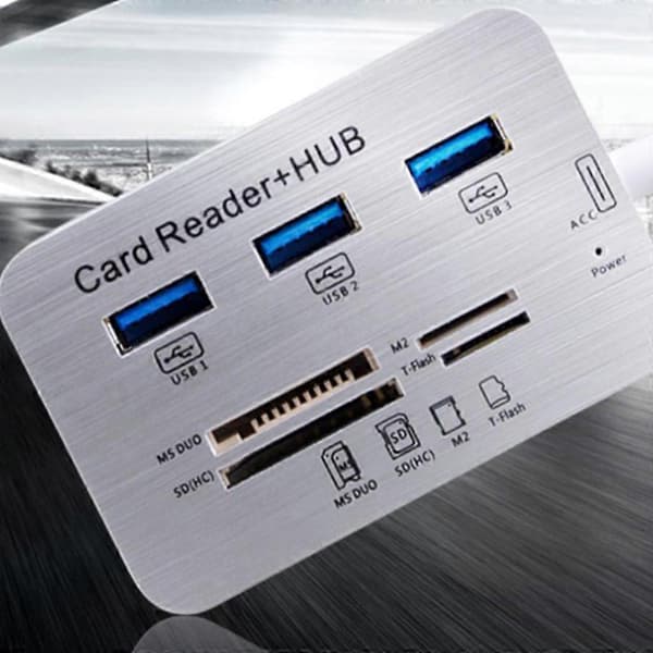 USB HUB 3.0 USB Splitter 3 Portar Extensor Multi USB Förlängning Flera 3 0 Hub SD-Kortläsare USB3.