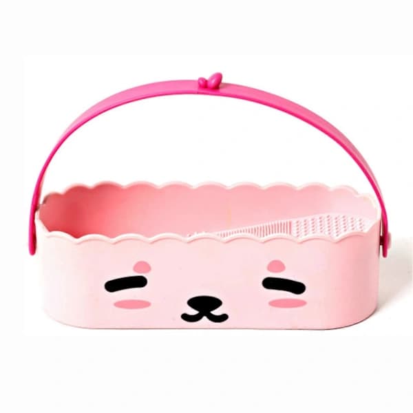 Makeup Brush Cleaner and Drying Rack with Hanging Integrated Storage and Drying Function Makeup Brush Holder Makeup Sponge Powder Puff Cleaning Bowl