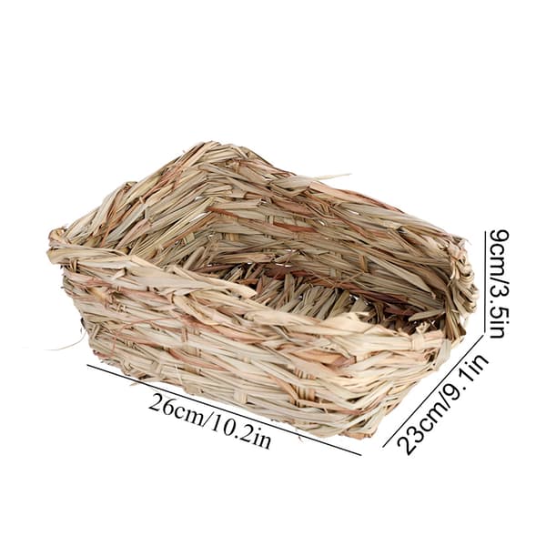 Durable Rabbit Grass House Chew Toy Mat Bed for Hamster Guinea Pig Rabbit