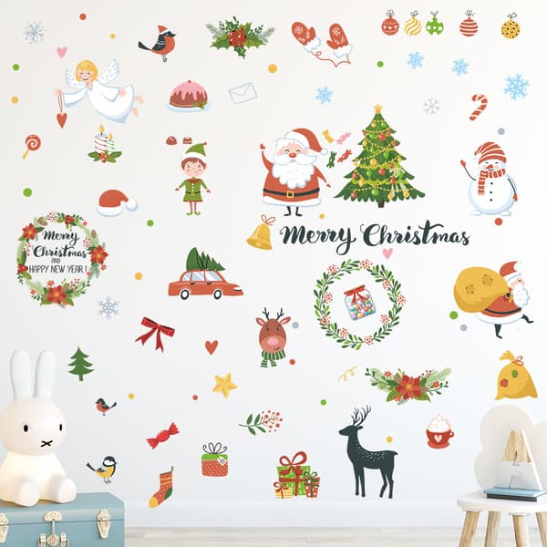 Christmas Combo Decorations Wall Decals Winterland Friends Arou
