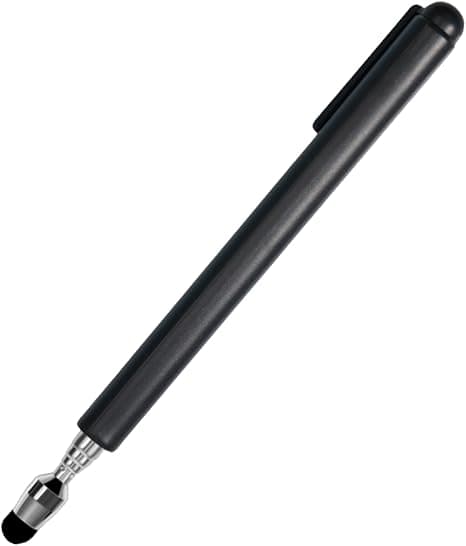 Universal Telescopic Stylus Pen for Touchscreens, Retractable Tip, Extendable High Precision & Soft, Stylus Pen for Touch Black)