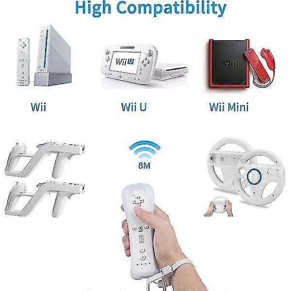 2 stk Wii-controllere - Spilcontroller med etui - w
