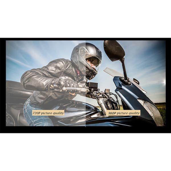 Motorcykel Dashkamera med 170° vidvinkelobjektiv