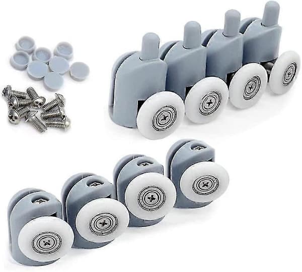 Duschdörrsrullar 8 stycken Duschdörrsrullar Glidande Duschdörrsrull Duschkabinsrullar För Badrumsduschdörr 23mm