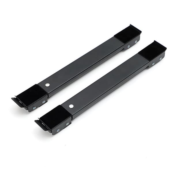 Washing Machine Base with Brake, Adjustable Mobile Base for Washing Machine, Dryer, Refrigerator, Load 300 kg, Black