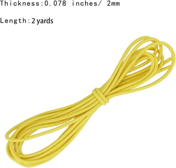 39 Yards 2mm Tjock Elastisk Tråd Pärlor Stretch Gummiband Smyckestråd, 18 Färger