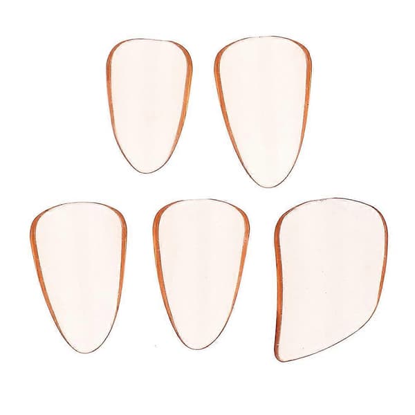 5 stk Profesjonelle PC Pipa Negler Strenginstrumentdeler Pipa Tilbehør (Oransje)