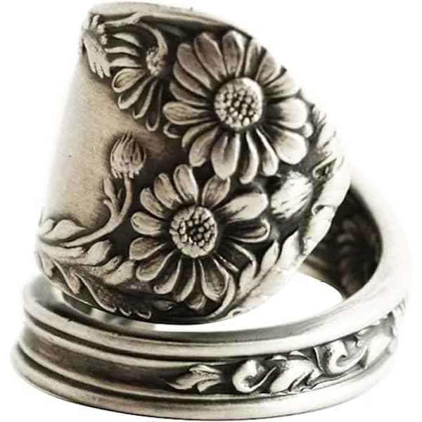 Justerbar kedjering i 925 sterling silver, festringar för kvinnor (skedring)