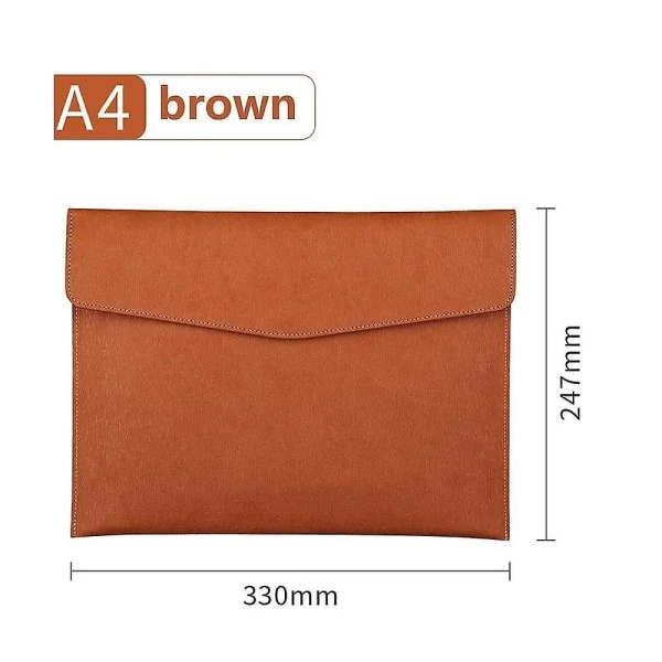 A4 Leather Folder Storage Document Bag Conference Office Organization Document Bag Storage Bag School Office