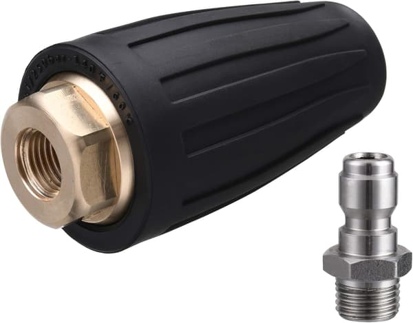 Högtryckstvätt Turbo Munstycke, Roterande Munstycke 5 Munstycken, 1/4 \" Snabbkoppling, 3600 PSI