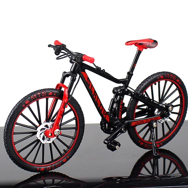 2 stk Mini 1:10 Legering Cykel Skala Model Skrivebord Simulering Pynt Finger Mountainbikes Legetøj