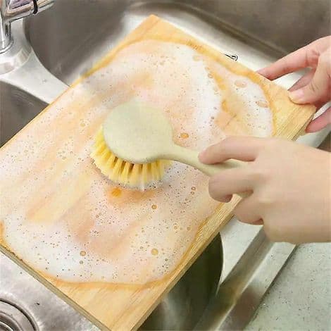 Multifunctional Kitchen Cleaning Brush with Long Handle, Suitable for Pots and Pans
