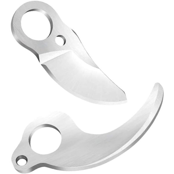 2 erstatningsblader for elektriske beskjæringssakser - lette og robuste - for hagearbeid og poding.