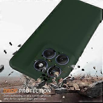 Case for Motorola Edge 60 Pro 5G Compatible with MagSafe Anti-Drop Liquid Silicone Phone Case Dark Green