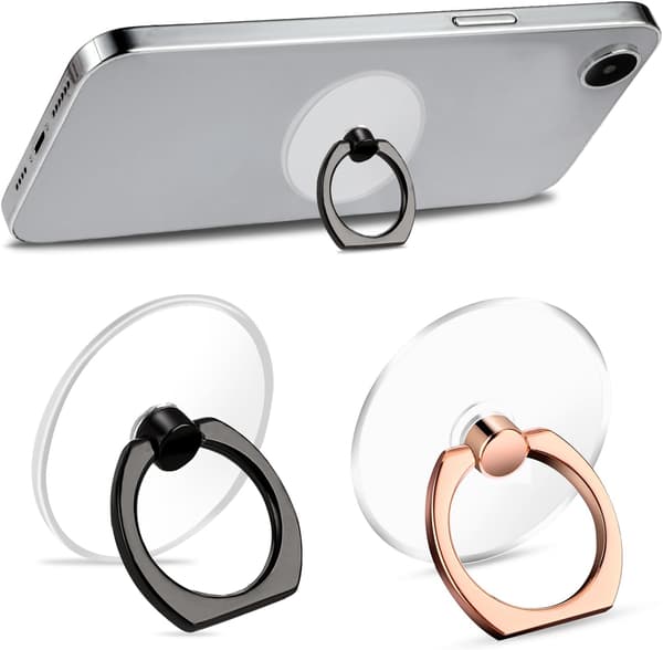 Socket Telefoncover Greb Ringe Holder 2 STK Søde Finger Kickstand Mobiltelefon Beslag Stativ Sammenklappelig Roterbar