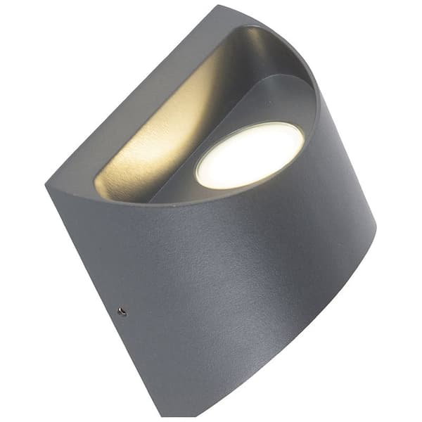 Moderne Udendørs Væglampe Mørkegrå Inkl. LED 2-Lys IP54 - Mal Mørkegrå Dark Grey