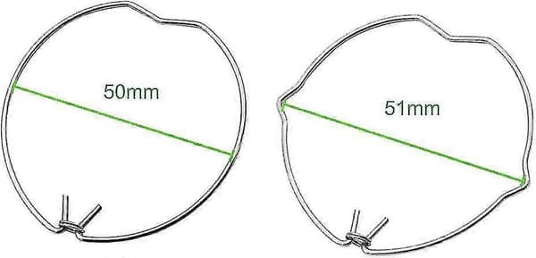 30-pack GU10 MR16 Fästfjädrar Klämmor 50mm Diameter Downlight LED Spot Halogenlampahållare