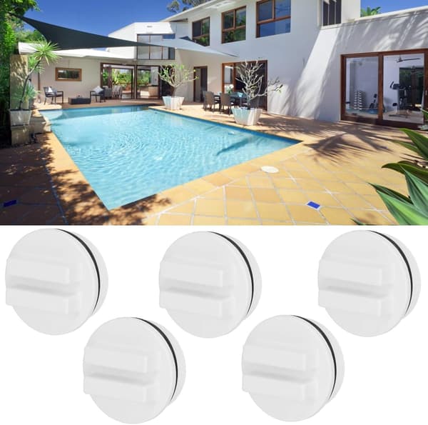 5 stk. vinterpropper til swimmingpool, 1 1/2\" poolreturprop gevindskårne poolslangepropper med O-ring til swimmingpools og spa