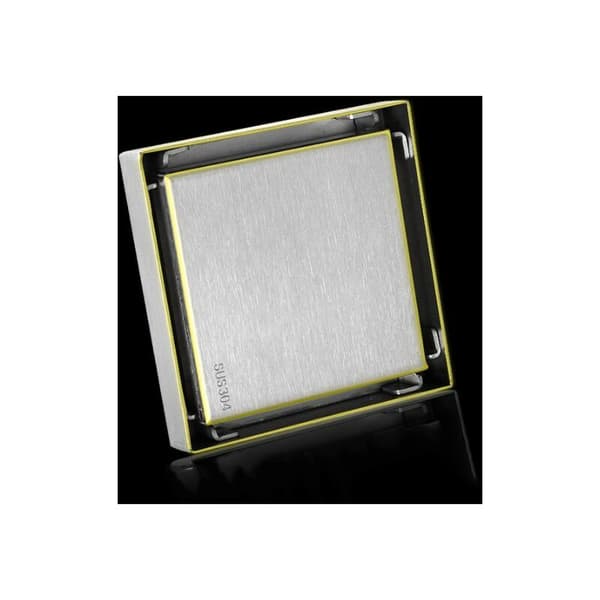 Invisible floor drain in 304 stainless steel, square, thickened deodorant floor drain, 10x10 cm