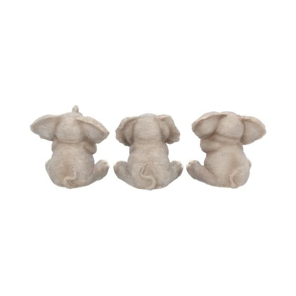 Kolme vauvaelefanttia, hahmo 8cm harmaa