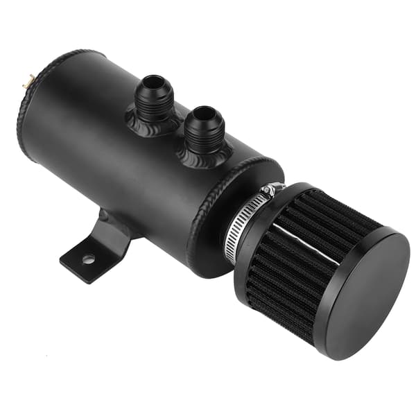 0,75L 10AN Oliefangsttank med åndedrætsfilter, bafflet universel bilmodificeret del