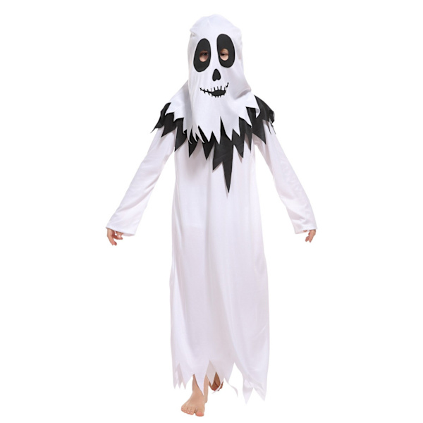 M Barn Läskig Vit Spökdräkt Halloween