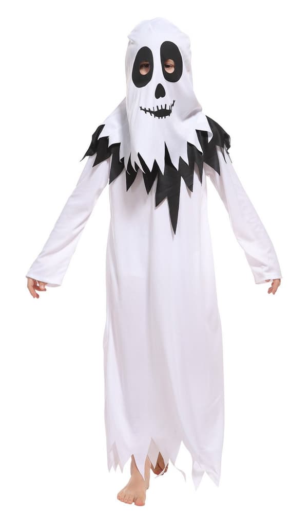 M Børn Skræmmende Hvidt Spøgelse Kostume Halloween