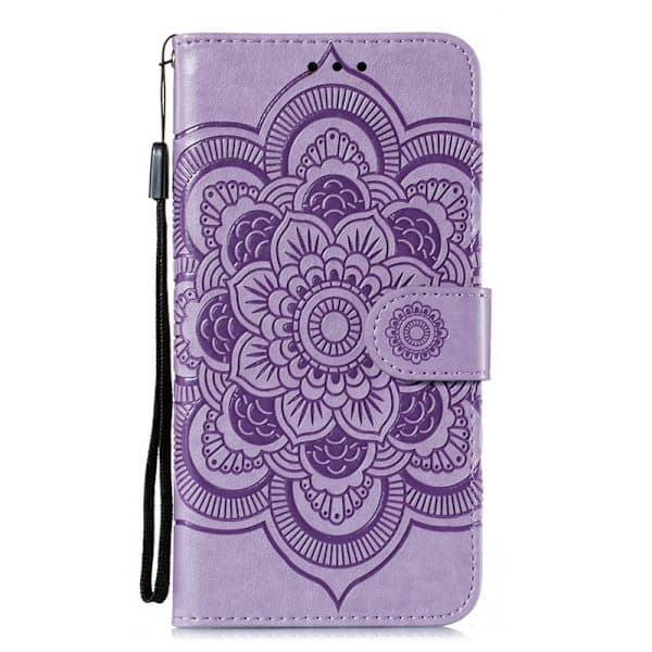 Samsung A12 -puhelinkotelo kaulanauhalla, vaaleanvioletti