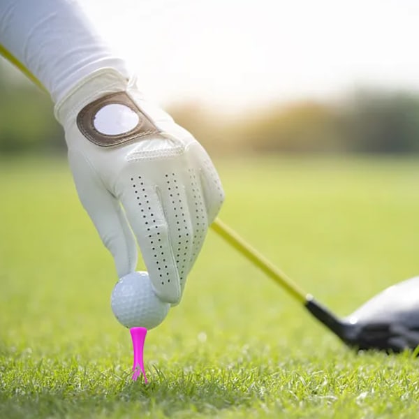 Zivisk Rosa Golftees Plast 57MM 100-pack Långa Castle Golftees 2-1/4 tum