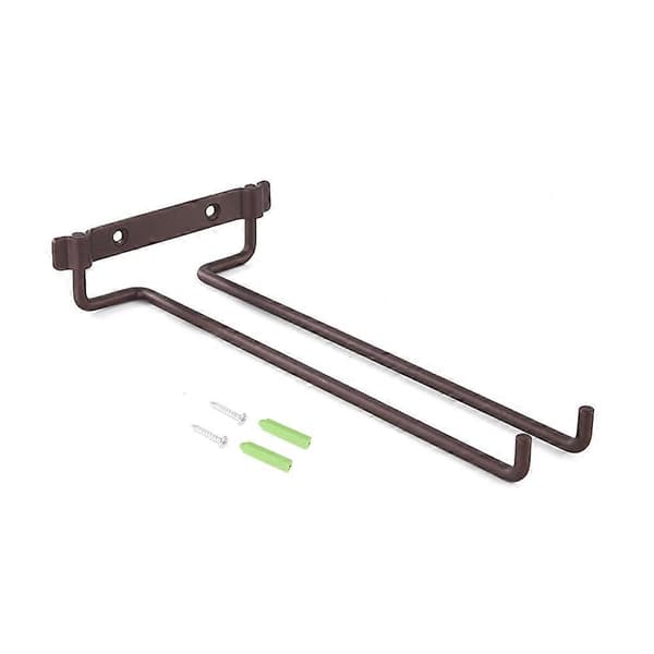 Single Row Iron Wine Glass Holder, Wall Mounted Wine Glass Rack Kitchen Home Bar Shelves Decoration