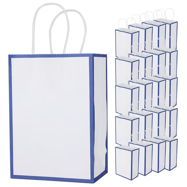 Eco-friendly Portable Kraft Paper Bag Store Clothes Packaging Gift Bag (S 15 x 8 x 21cm)