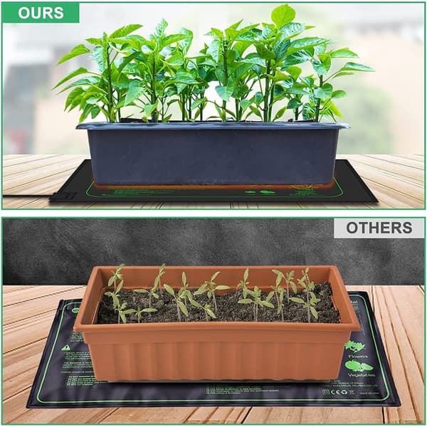 Seedling Heat Mat, Stable Heat Mat with Even Temperature Control for Indoor Plants, Durable Waterproof Construction