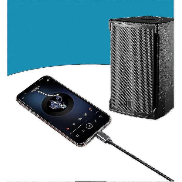 Lydadapterkabel Telefon til RCA Lotus Kabel Højttaler Lydforstærker Link Lydkabel til Apple iPhone Lightning-ZZY