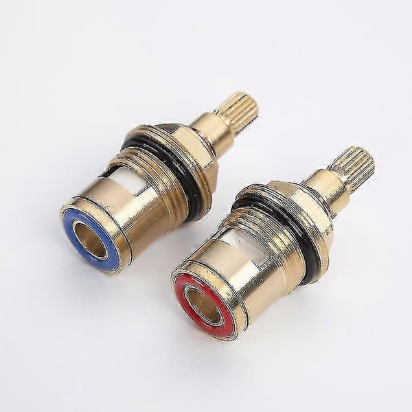 2-pack Faucet Cartridges, Replacement Brass Ceramic Stem Disc Cartridge Faucet Valve G1/2(kui)