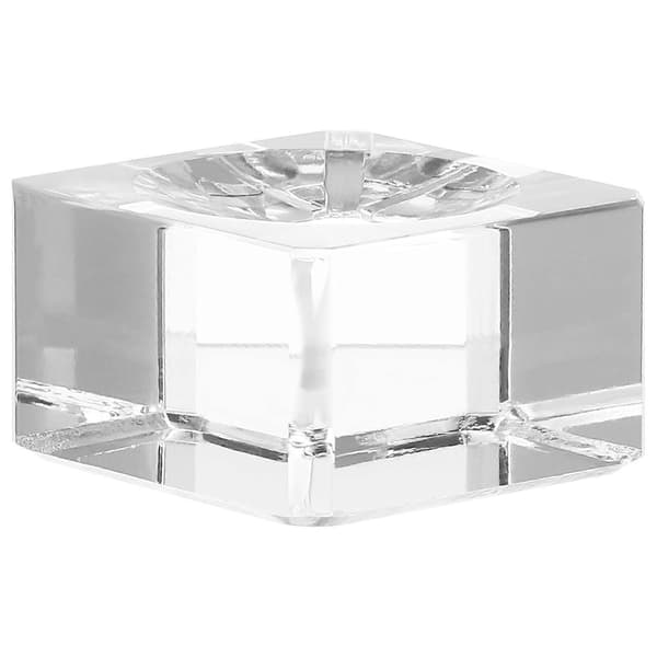 Crystal Ball Stand Clear Educational Ball Model Holder Glass Sphere Base Stand with Arch Concave for Display