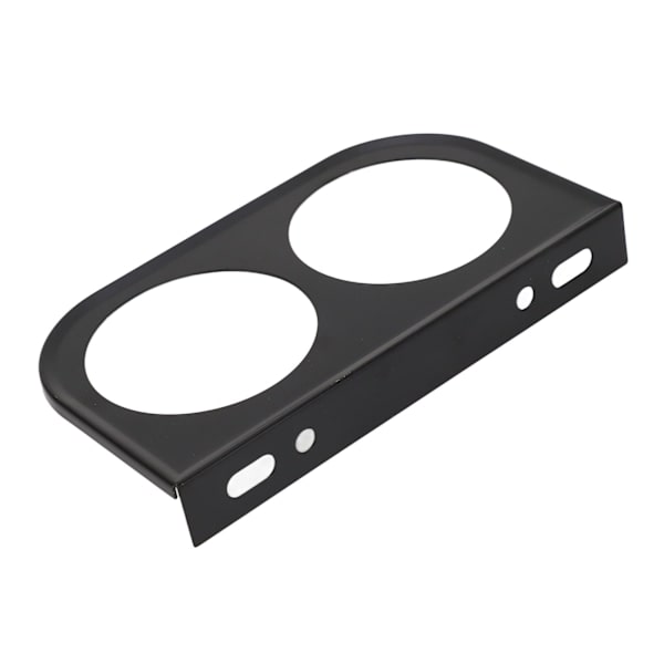 2-huls måler panelmåler 2‑1/16 tommer 52MM Universal metal bilmåler montering Instrumentpanel sort