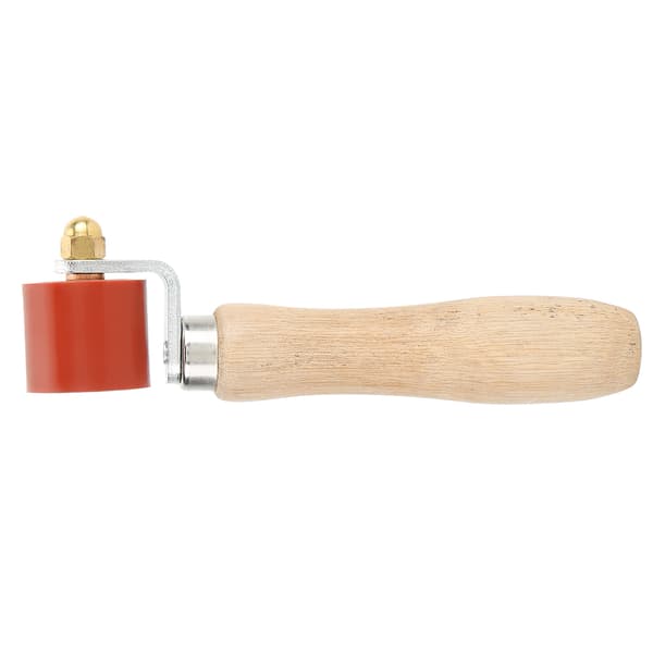 1.1 inch Silicone Hand Pressure Roller 2-Way Bearing 260°C High Temperature Resistant Welding Tool (Red)