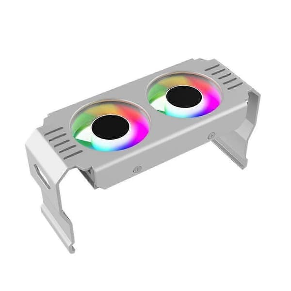 Computerminne RAM-modul Køler PC DDR4 DDR5 Overclock Dobbelt ARGB Synk PWM Blæsere Aluminium RGB Køleradiator (B)