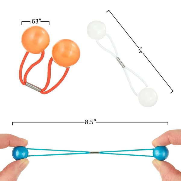 12 par färgglada hårband Dubbla boll elastiska hästsvanshållare med söta bollar Gummihårband Hårband för flickor (Klassisk)