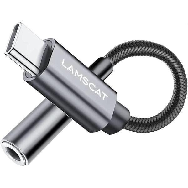 USB C til 3,5 mm hovedtelefonadapter, USB Type C til Aux Audio Jack Dongle-kabel kompatibel med Pixel 4 3 2 XL