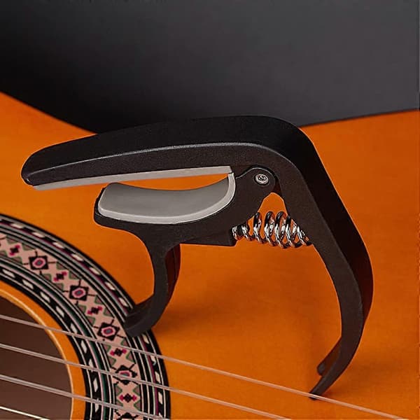 Guitar Capo til Akustisk og Elektrisk Guitar Guitar Capo Clip-on Tuner