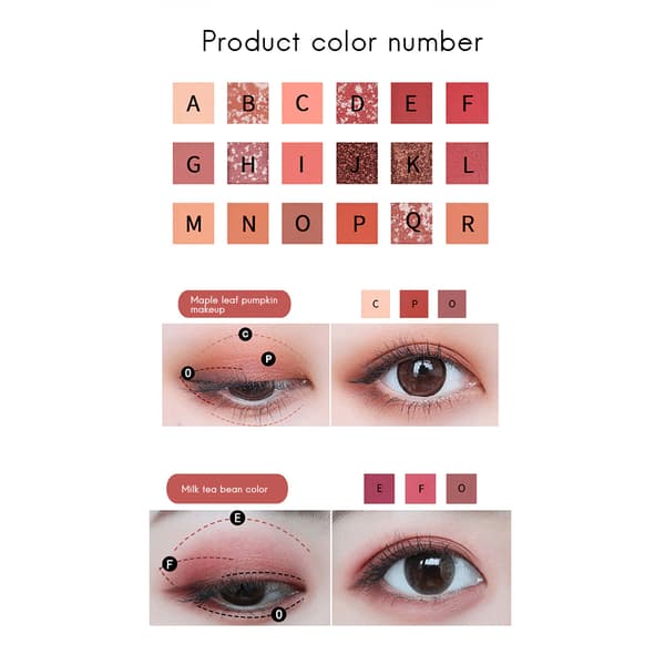 18 Color Eyeshadow Palette Makeup Pearlescent Metallic Eyeshadow Palette Makeup Accessories