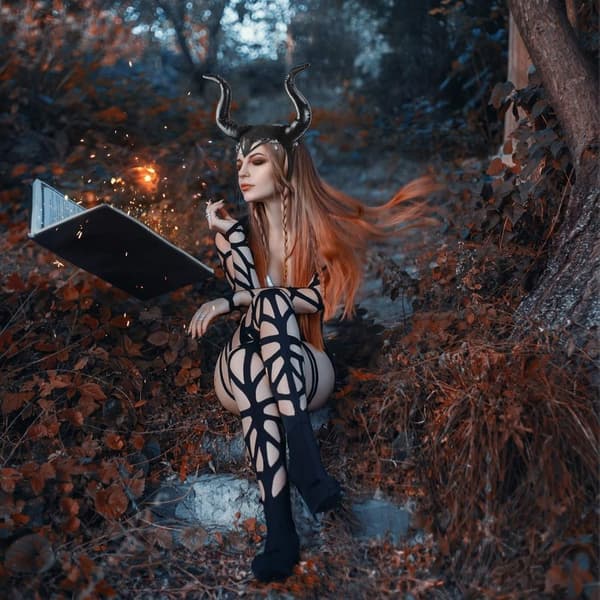 2 stk. dæmonhorn-hårbånd, dronningehårbånd, sort fest-cosplay-fan