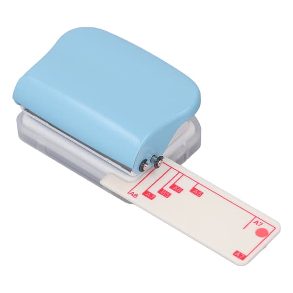 Paper Punch 3-Hole Punch 5 Sheet Capacity Handheld DIY Tool for B5 A5 A6 A7 A4