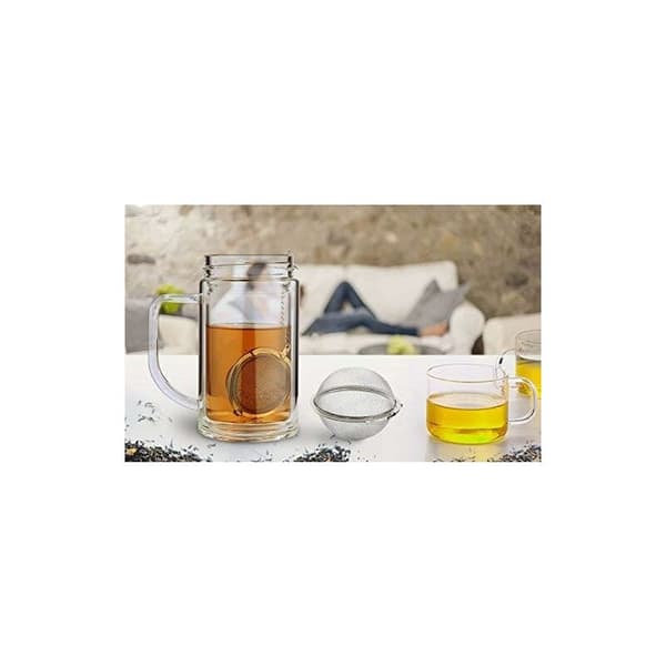 2 rustfri tebolde med gitter (ca. 6 cm) teholder te-diffuser rent te-afstand