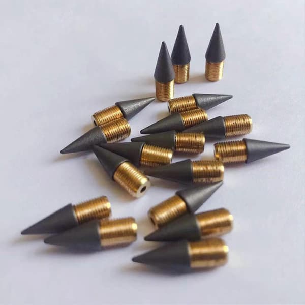 JIKAIX 10 Pcs Pencil Nibs Erasable Replaceable Eternity Refillable Detachable Smooth Writing Graphite Inkless Writing Pen Nibs School Supplies
